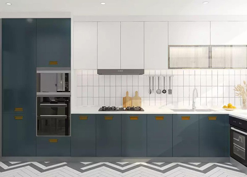 Blue Solid Wood Kitchen Cabinets Blue Solid Wood Kitchen Cabinets