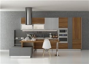 Vaakasuuntainen viljakeittiön kaappi