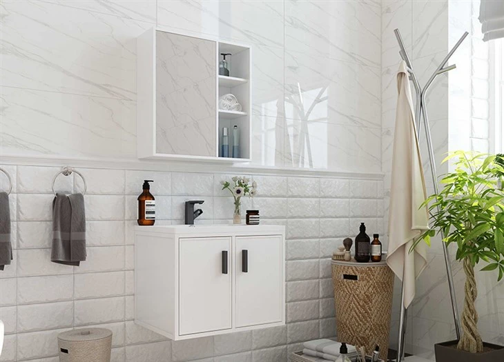 White PVC Bathroom Cabinet suppliers